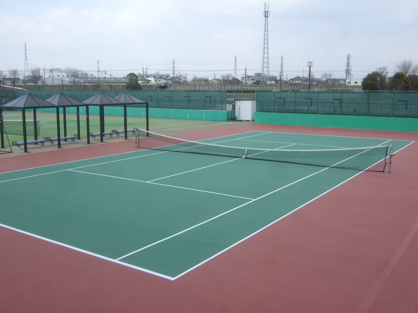 出羽公園庭球場 テニスコート 日本体育施設株式会社