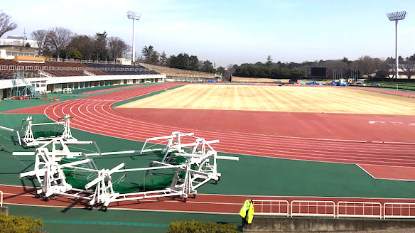 三ツ沢公園陸上競技場 補助競技場をリニューアルしました 日本体育施設株式会社