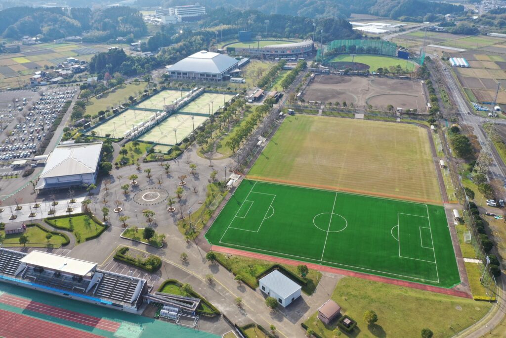 宮崎市生目の杜運動公園 多目的グラウンドB 球技場 日本体育施設株式会社 宮崎市生目の杜運動公園 多目的グラウンドB 球技場 日本体育施設株式会社