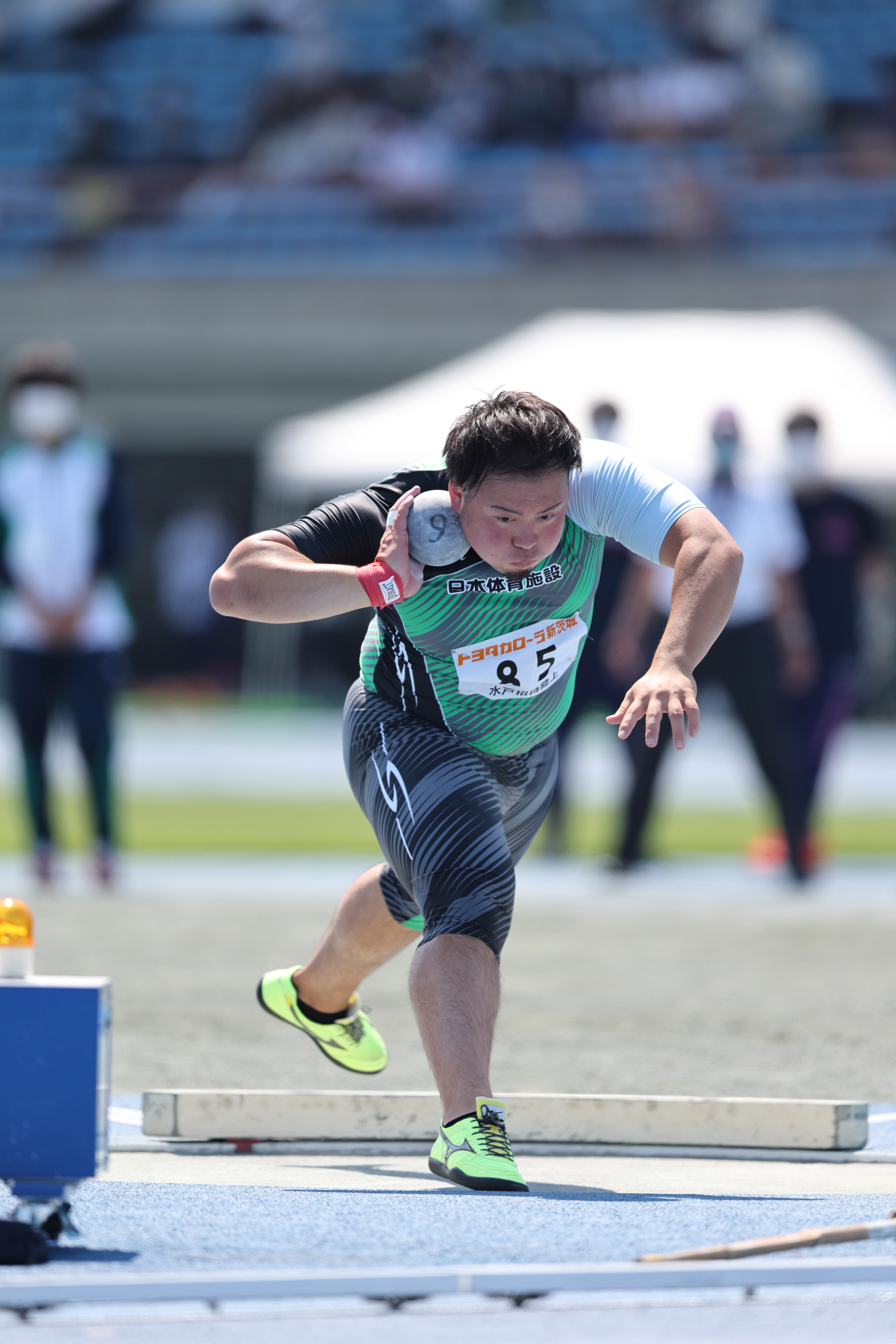 2022水戸招待陸上の村上輝選手の様子