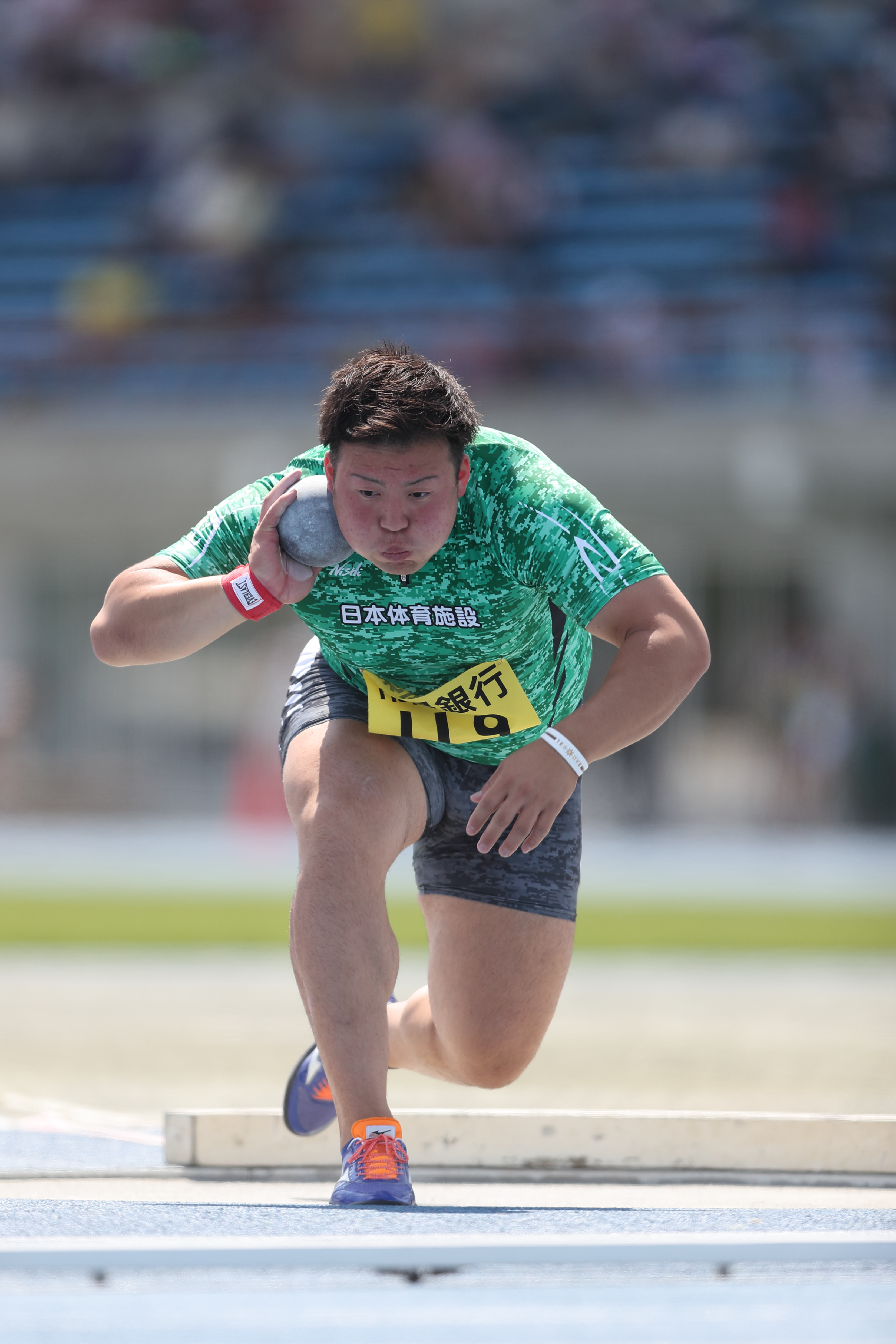 水戸招待記念陸上の村上輝選手の様子