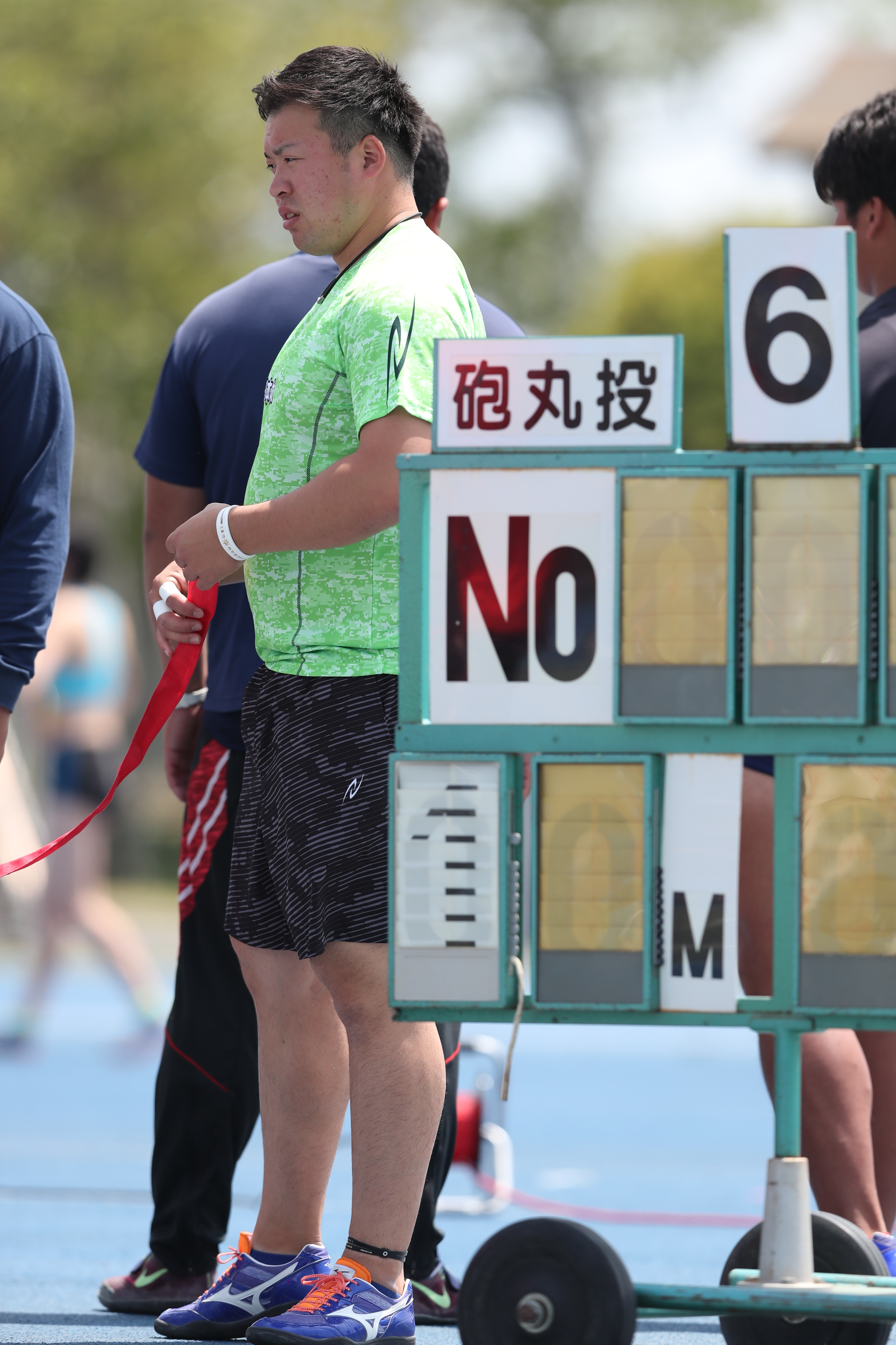 水戸招待記念陸上の村上輝選手の様子