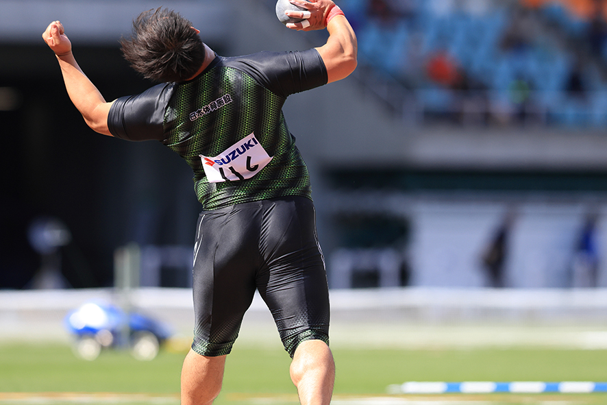 第36回静岡国際陸上競技大会の村上輝選手の様子