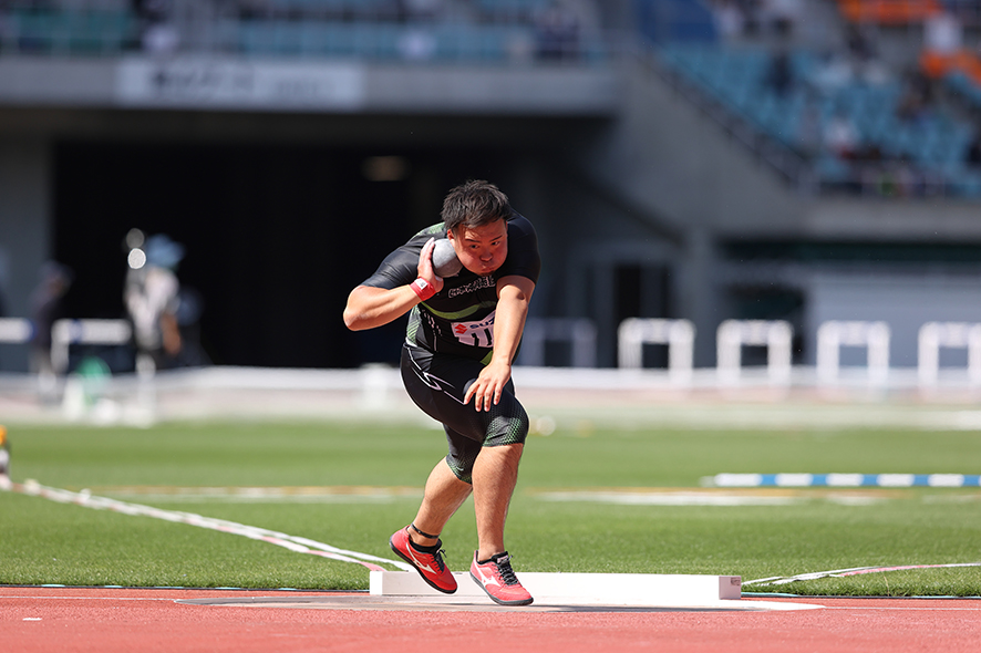 第36回静岡国際陸上競技大会の村上輝選手の様子