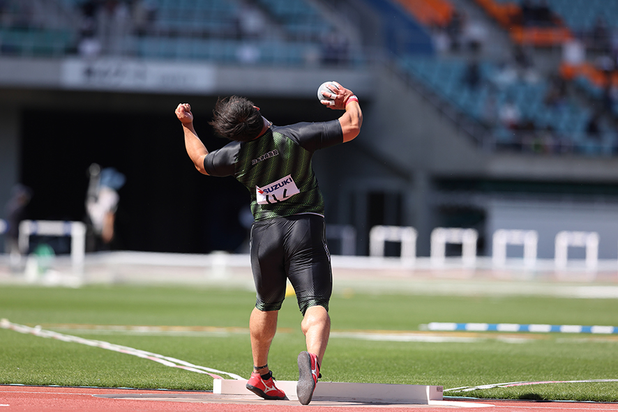 第36回静岡国際陸上競技大会の村上輝選手の様子