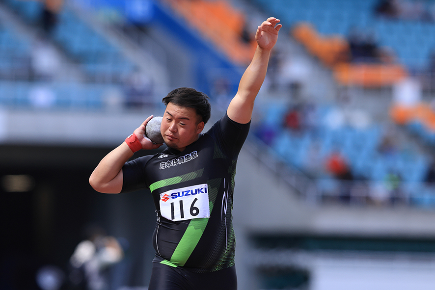 第36回静岡国際陸上競技大会の村上輝選手の様子
