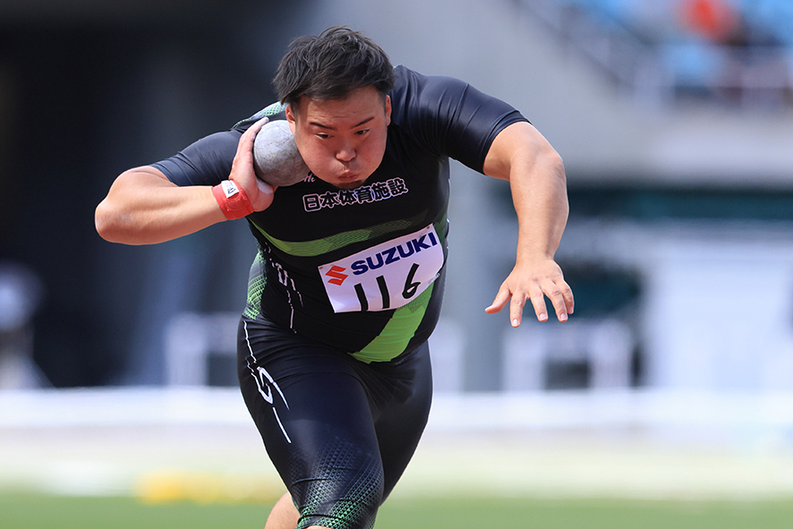 第36回静岡国際陸上競技大会の村上輝選手の様子