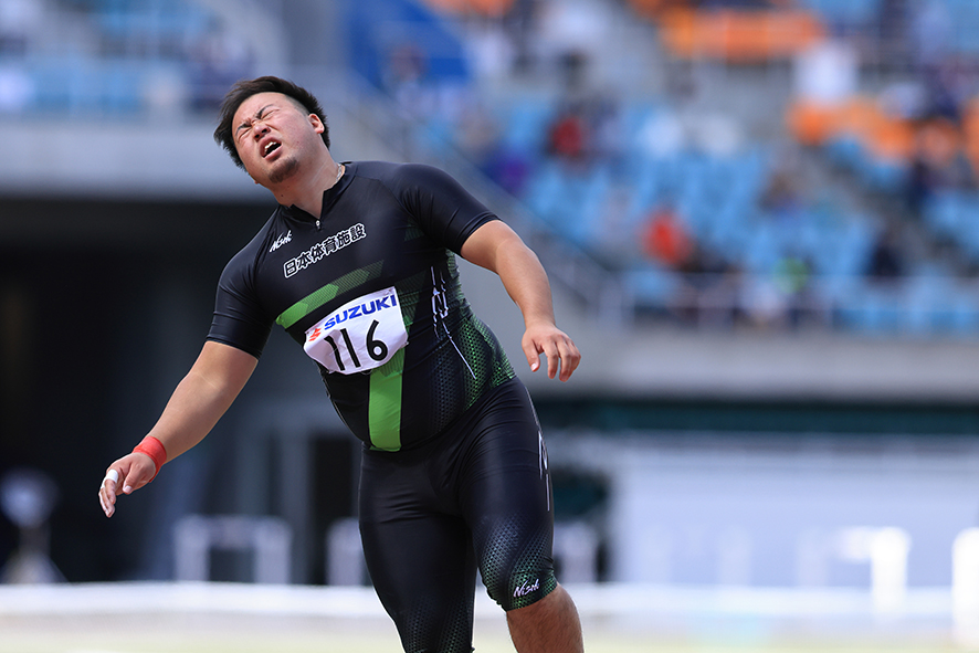 第36回静岡国際陸上競技大会の村上輝選手の様子
