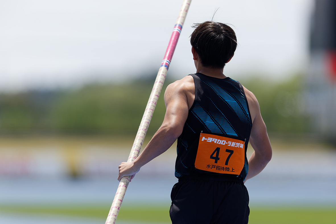 日本グランプリシリーズ 2025水戸招待陸上の竹川倖生選手の様子