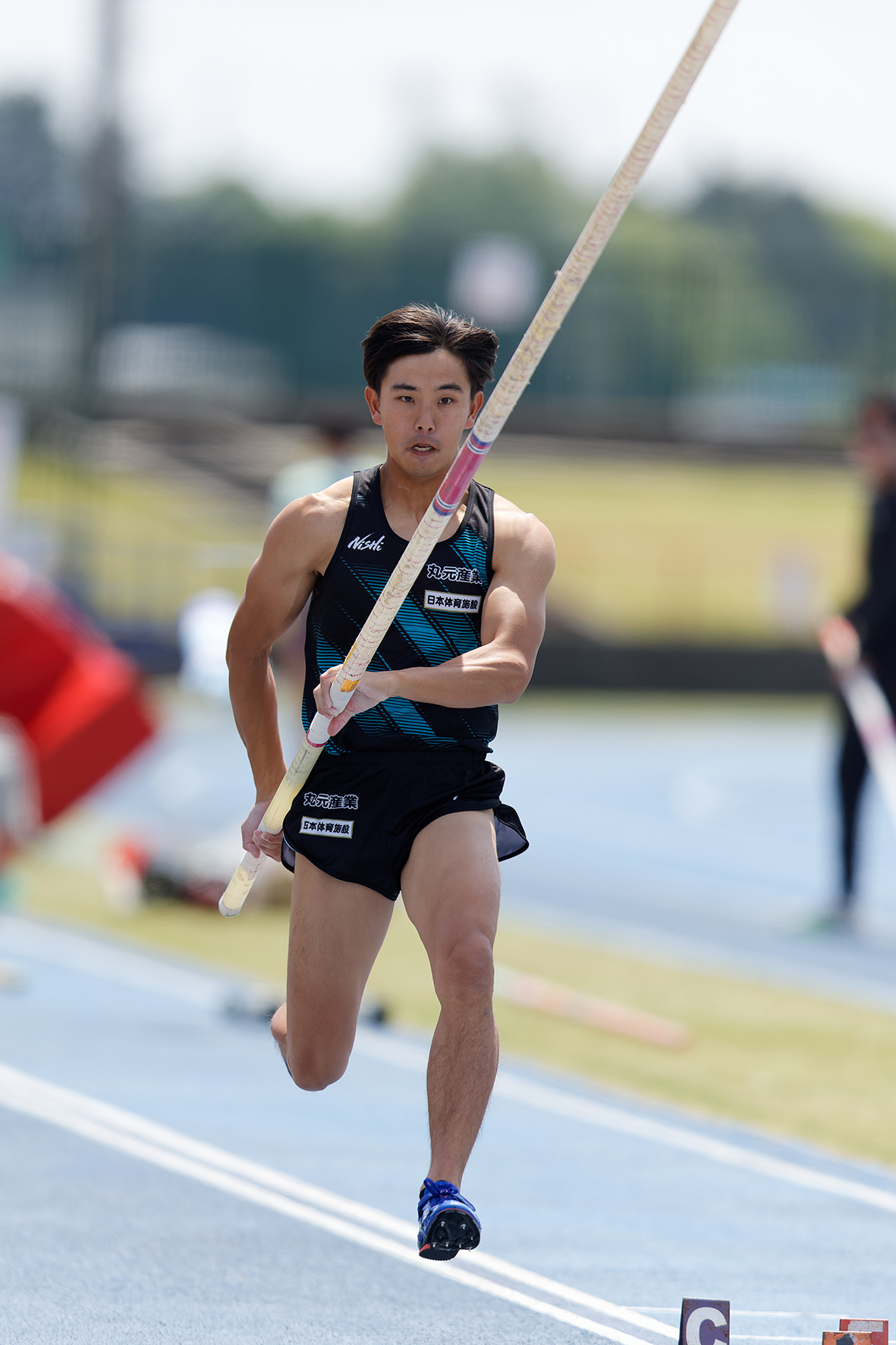 日本グランプリシリーズ 2025水戸招待陸上の竹川倖生選手の様子