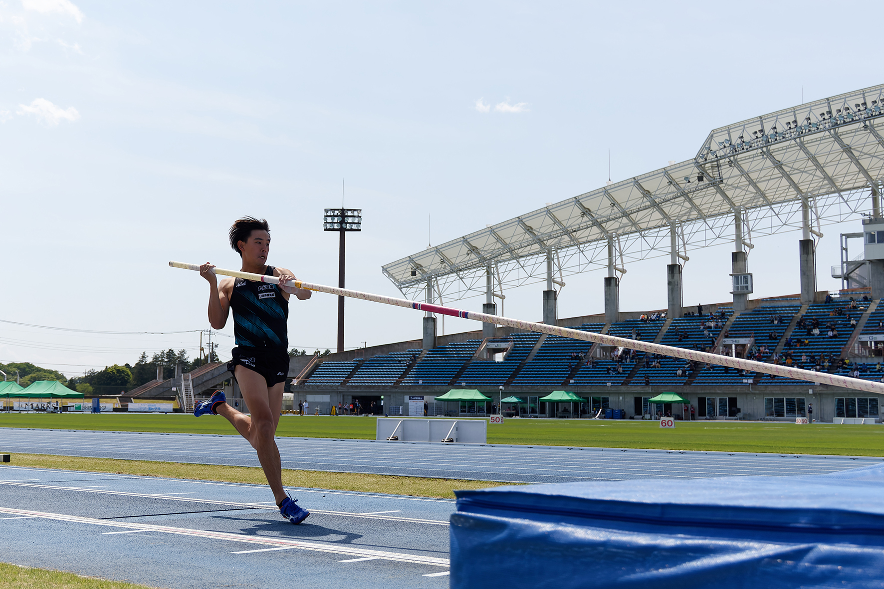 日本グランプリシリーズ 2025水戸招待陸上の竹川倖生選手の様子