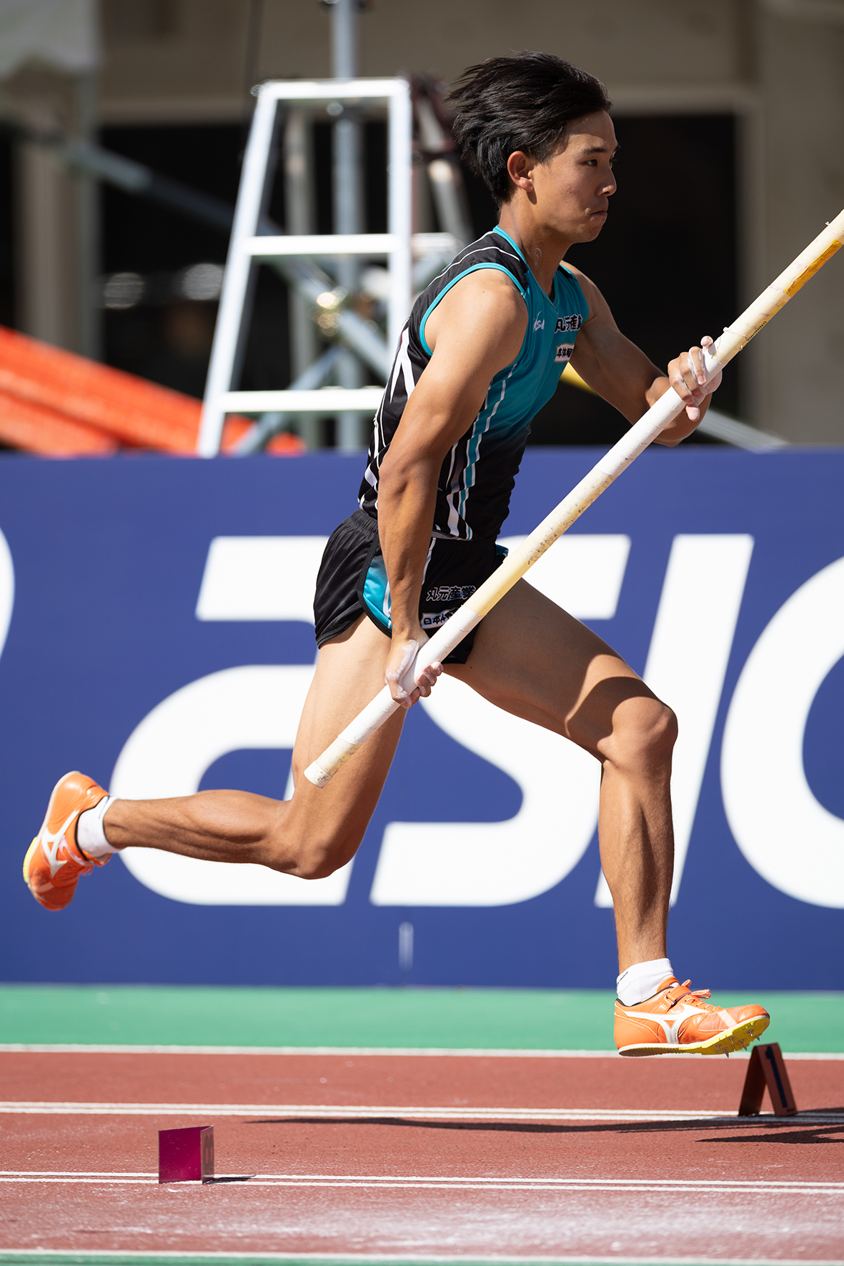 第108回日本陸上競技選手権大会の竹川倖生選手の様子