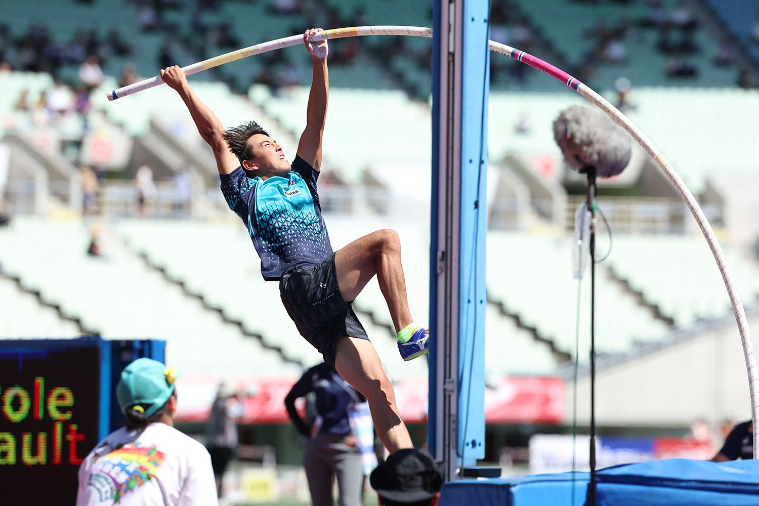 第107回日本陸上競技選手権大会の竹川倖生選手の様子