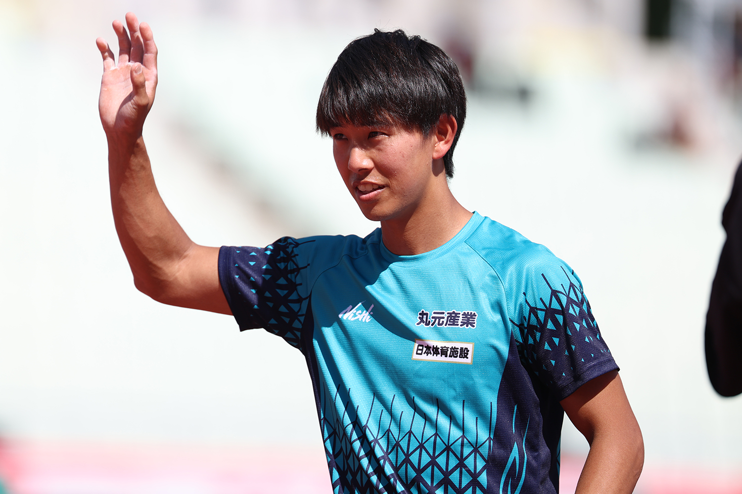 第107回日本陸上競技選手権大会の竹川倖生選手の様子