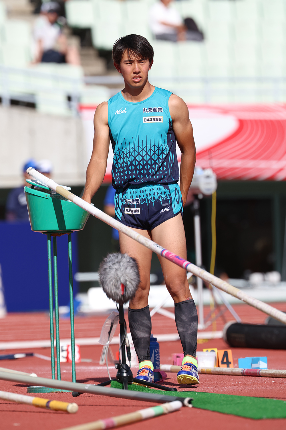 第107回日本陸上競技選手権大会の竹川倖生選手の様子