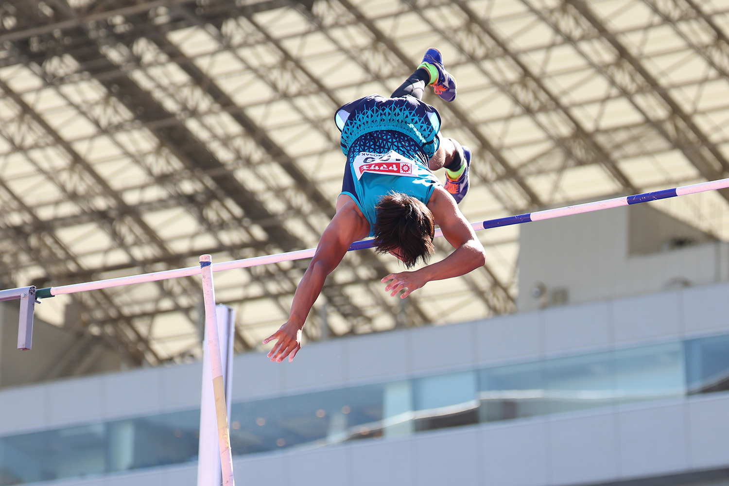 第107回日本陸上競技選手権大会の竹川倖生選手の様子
