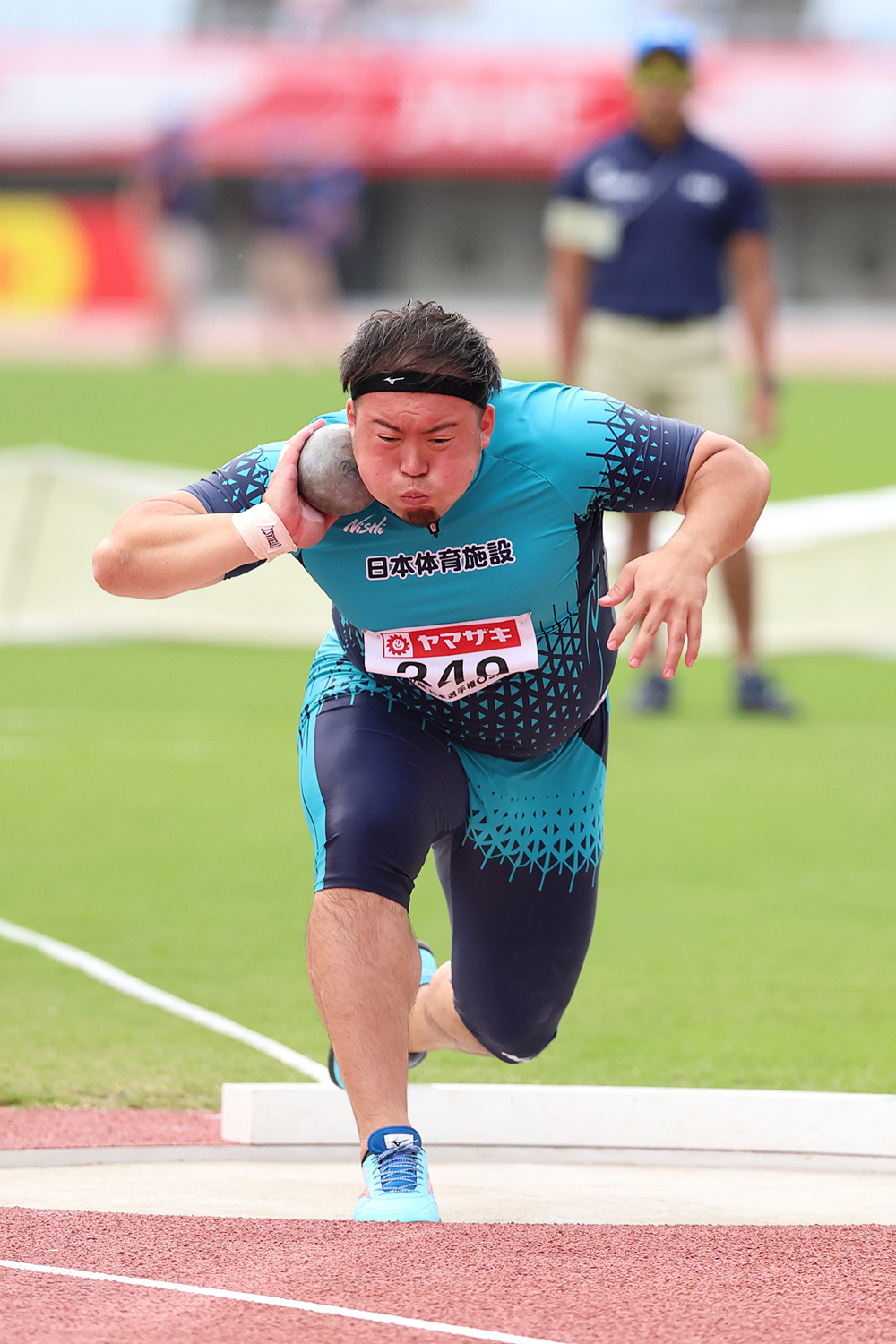 第107回日本陸上競技選手権大会の村上輝選手の様子