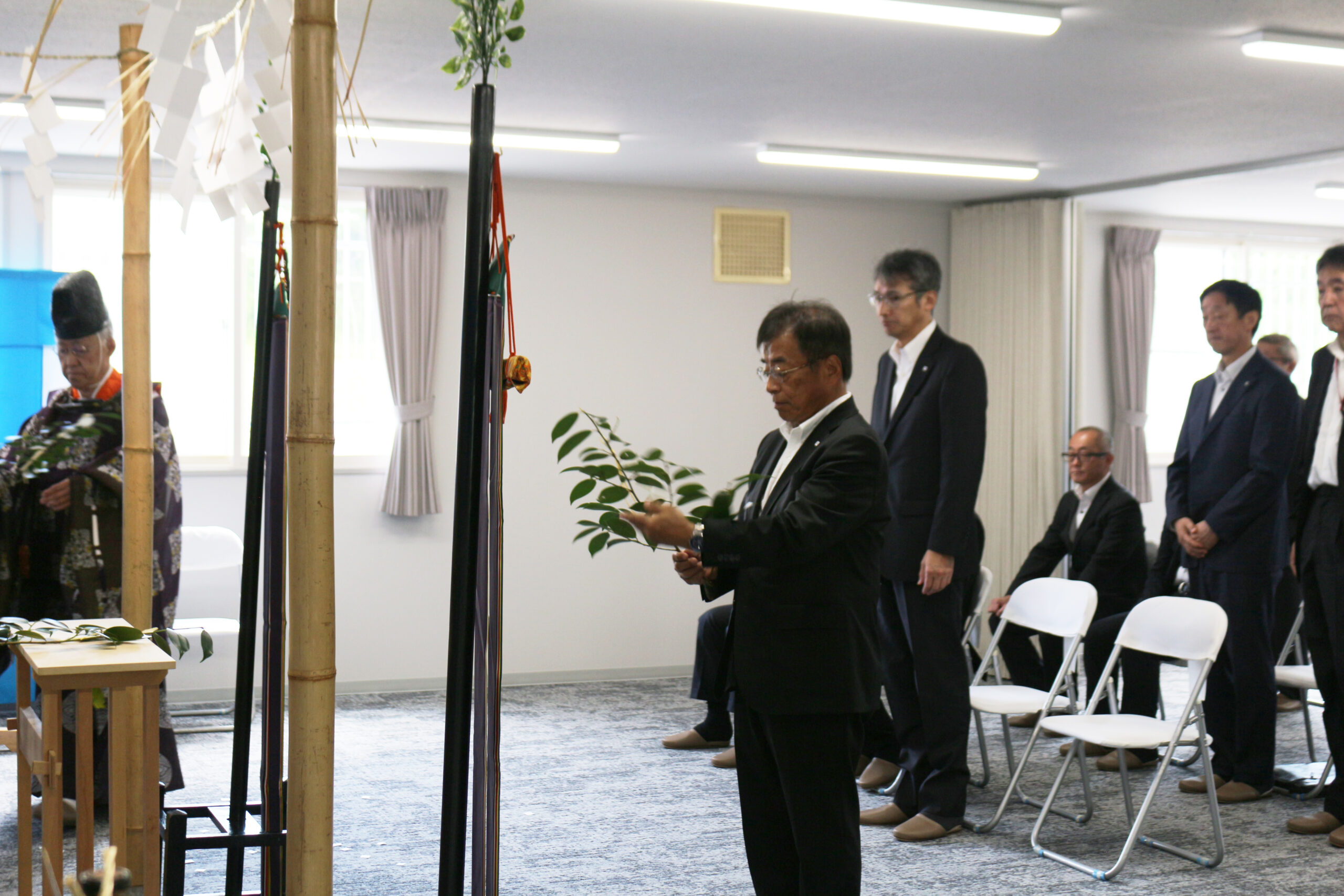 北海道ガス株式会社大槻博会長による玉串奉奠