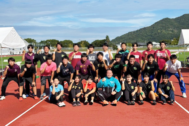第3回西田修平記念陸上競技大会 出場選手の集合写真