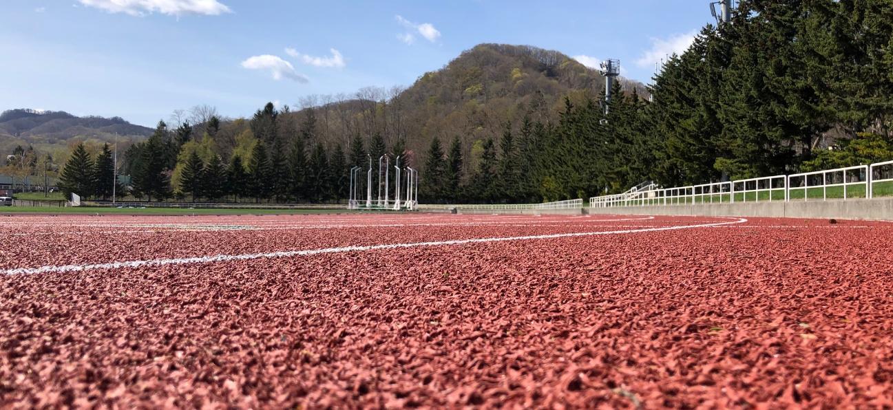 ウレタン舗装トラック走路の表面イメージ