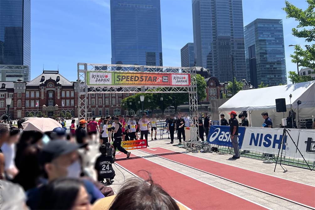 30mダッシュイベントのスタート地点付近の様子