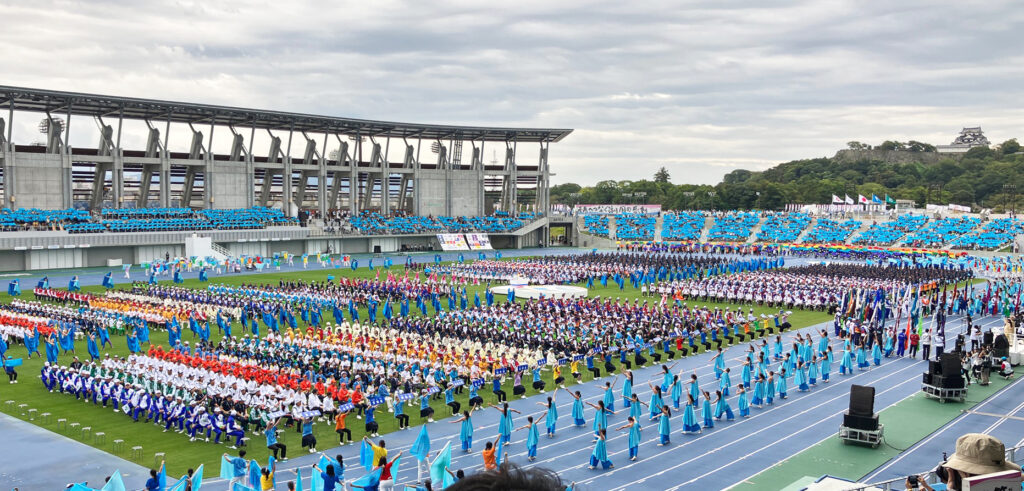 わたSHIGA輝く国スポ・障スポ2025 開会式の様子