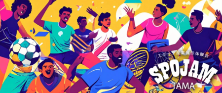 スポーツの多様性を表現した「SPOJAM TAMA」のイメージイラスト