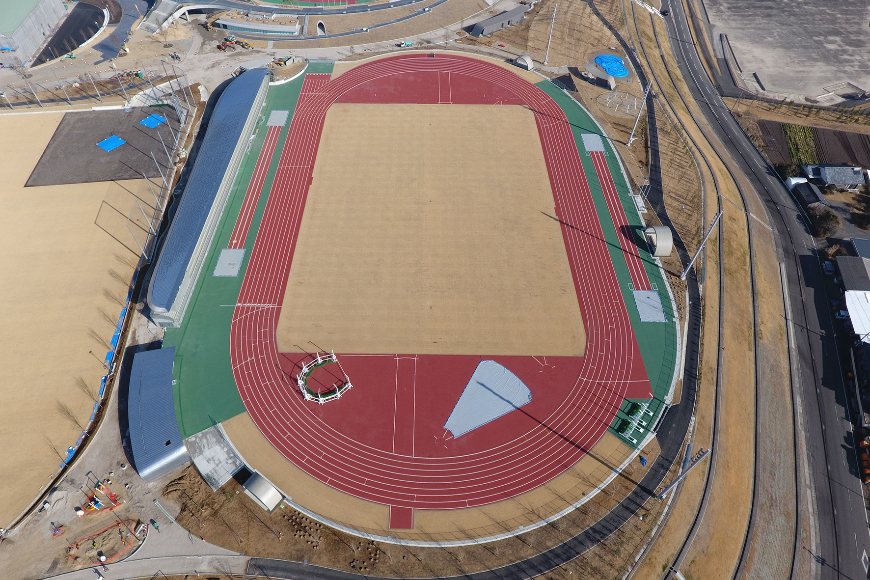 AKAKIRI FIELD(山之口運動公園陸上競技場)全景写真